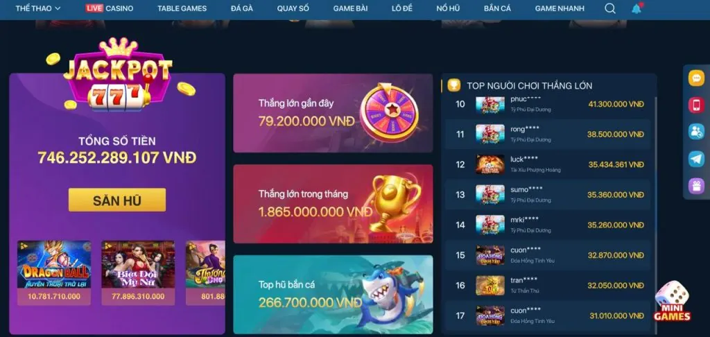 Hình ảnh trò chơi Nổ Hũ tại ke68, với các biểu tượng may mắn và Jackpot lớn.